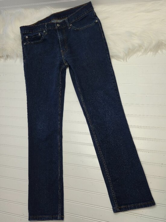 Levi's Men's Flex 511 Modern Slim Fit Stretch Pants Denim Jeans Dark Blue 34x32 - Picture 4 of 12